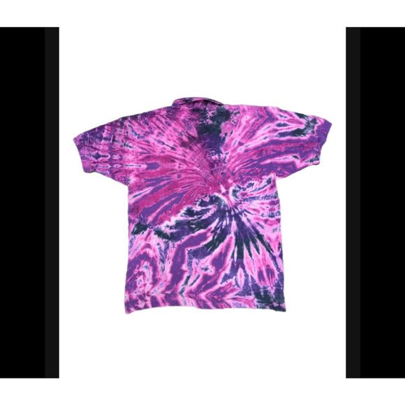 Vintage Nike LSU Tigers Tie-Dye Polo - Picture 2 of 4